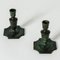 Scandinavian Modern Bronze Candlesticks from GAB, 1930s, Set of 2 1