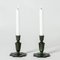 Scandinavian Modern Bronze Candlesticks from GAB, 1930s, Set of 2, Image 4