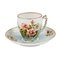 Teetasse mit Untertasse aus Porzellan von J. Jaksch & Co., Riga, 1890er, 2er Set 1