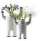 Modern Decor White Happy Yeti Ceramic Flower Vases from BD Barcelona, Set of 2 1