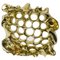Polished Brass Calvet Peep Hole by Antoni Gaudi, Image 1