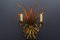 Hollywood Regency Style Sheaf Sconce in Gilt Metal, 1960s 15