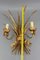 Hollywood Regency Style Sheaf Sconce in Gilt Metal, 1960s, Image 19