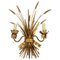 Hollywood Regency Style Sheaf Sconce in Gilt Metal, 1960s 1