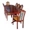Danish Rosewood Extandable Dining Table and Chairs, 1970s, Set of 9, Image 1
