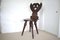 Scandinavian Folk Art Wooden Chair, Image 3