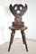 Scandinavian Folk Art Wooden Chair 1