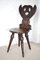 Scandinavian Folk Art Wooden Chair, Image 2