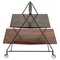 Italian Serving Bar Cart in Wood and Metal by Ico Parisi for MIM Roma, 1960s, Image 1