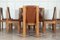French Brutalist Elm & Leather Chairs by Roland Haeusler, 1980s, Set of 8 6