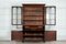 Large Regency Mahogany English Glazed Secretaire Bookcase, 1820s 2