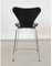 Sgabello da bar in pelle nera di Arne Jacobsen per Fritz Hansen, Immagine 7
