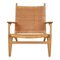 CH-27 Lounge Chair in Oak by Hans Wegner for Carl Hansen & Søn, 1960s 1