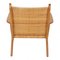 CH-27 Lounge Chair in Oak by Hans Wegner for Carl Hansen & Søn, 1960s 3