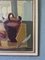 Still Life by the Window, 1950s, Oil on Canvas, Framed, Image 7