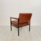 Mid-Century Sessel mit Gestell aus Braunem Leder & Metallgestell, 1960er 12