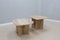 Vintage Travertine Marble Side Tables, 1970s, Set of 2 9