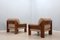Walnut Armchairs by Mario Marenco for Mobil Girgi, 1970s, Set of 2 11