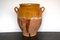 Französischer Konfit Topf aus glasierter Keramik, 1800er 1