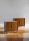 Mid-Century Holzskulpturen mit Messingdetails, 1950er, 2er Set 1