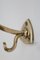 Art Nouveau Clothes Hook from Brass, 1900s, Set of 5, Image 5