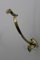 Art Nouveau Clothes Hook from Brass, 1900s, Set of 5 8