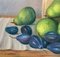 Zbigniew Wozniak, Still Life with Pear, Plums and Pepper, Oil on Canvas 2