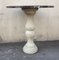 Marble Pedestal Table with Marquetry Tray, 1800s 10