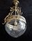 Antique Ceiling Lamp with Bronze Stell, 1890s, Image 4