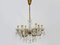 Chandelier Marie Thérèse in Brass and Glass, 1950s 1