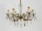 Chandelier Marie Thérèse in Brass and Glass, 1950s 6