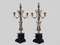 Große Napoleon III Kerzenhalter aus Bronze und schwarzem Marmor, 2 . Set 3