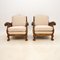 Vintage Swedish Bergere Armchairs in Satin Birch, 1920, Set of 2, Image 2