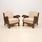 Vintage Swedish Bergere Armchairs in Satin Birch, 1920, Set of 2, Image 1