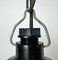 Lámpara colgante industrial de baquelita con vidrio esmerilado, años 70, Imagen 6