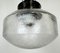 Lámpara colgante industrial de baquelita con vidrio esmerilado, años 70, Imagen 4