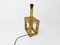 Brass Cubic Table Lamp, 1980s 6