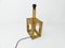 Brass Cubic Table Lamp, 1980s, Image 6
