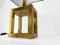 Brass Cubic Table Lamp, 1980s, Image 4