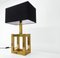Brass Cubic Table Lamp, 1980s 2