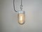 Vintage White Porcelain Pendant Light with Frosted Glass, 1970s 10