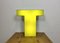 Letra T vintage iluminada en amarillo, años 70, Imagen 11