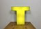 Vintage Illuminated Letter T in Yellow, 1970s 11