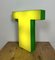 Vintage Illuminated Letter T in Yellow, 1970s 13