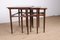 Danish Rosewood Nesting Tables by Kai Kristiansen, 1960s, Set of 3, Image 4