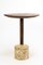 Medieval Wood and Roman Travertine Modern End Table 12