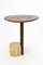 Medieval Wood and Roman Travertine Modern End Table 6