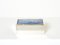 Silvered and Enameled Blue Ceramic Jewellery Box from Crevillen Paris, 1970 1