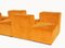 Sistema 61 Modular Sofa in Orange by Giancarlo Piretti for Castelli, 1974, Set of 8 11