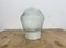 Lámpara de techo vintage de porcelana blanca con vidrio esmerilado, años 70, Imagen 2